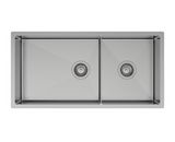 Fienza 68406 Hana Double Kitchen Sink 40L/27L