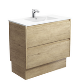 Fienza TCL90BSK Dolce 900mm Scandi Oak Vanity On Kickboard, 1 Taphole