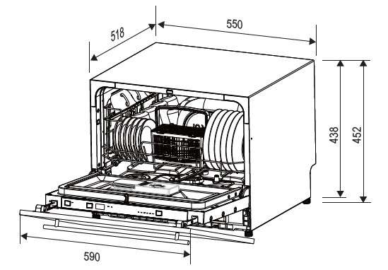 Kleenmaid DW4531 45cm Fully Integrated Compact Dishwasher
