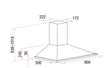 Airvolution IRC90S 90cm Stainless Steel Canopy Range hood