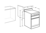 Chef CFG500WCH 54cm White Gas Freestanding Stove