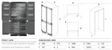 Omega OIF4DF526PRO 526L Integrated Quad Door Refrigerator
