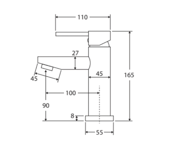 Fienza 225103-LF Isabella Basin Mixer, Chrome