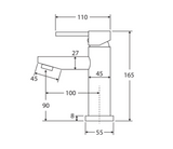Fienza 225103-LF Isabella Basin Mixer, Chrome