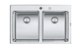 Abey Barazza B-OPEN 1LB082 Top Mount Double Bowl Sink