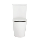 Fienza K002A Koko S-Trap 90-160mm Toilet Suite, White - Chrome Buttons