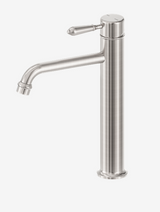 Nero York Straight Tall Basin Mixer, White Porcelain Lever Brushed Nickel NR692101A02BN (Copy)