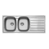 Seima 192395 Acero 1162 Abovemount Sink, 1 Tap Hole, Right Hand Drainer, Stainless Steel