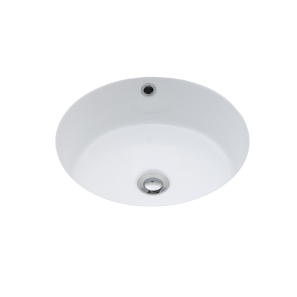 Seima 191861 Arko 405 Undermount Basin with Overflow, 405x405mm (No Taphole) Gloss White