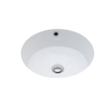 Seima 191861 Arko 405 Undermount Basin with Overflow, 405x405mm (No Taphole) Gloss White