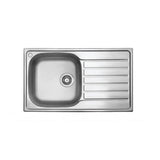 Seima 192377 Acero 860 Abovemount Sink, 1 Tap Hole, Right Hand Drainer, Stainless Steel
