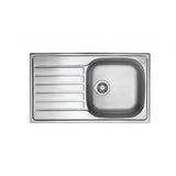 Seima 192378 Acero 860 Abovemount Sink, 1 Tap Hole, Left Hand Drainer, Stainless Steel