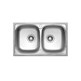 Seima 192373 Acero 780 Abovemount Sink, 1 Tap Hole, Stainless Steel