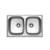 Seima 192374 Acero 780 Abovemount Sink, No Tap Hole, Stainless Steel