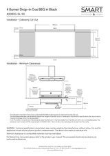 Smart 4000DG SL-SS Four Burner Drop-In BBQ in Stainless Steel