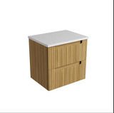 Aulic 900mm Lovina Tier Wall Hung Vanity CAWH55-900 Snow - Stone Top Vanity Units