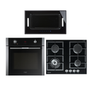 Baumatic Solari Oven and Gas Cooktop with Undermount Rangehood Pack 4