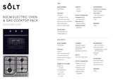 Solt GGSOMCG60 60cm Electric Oven & Gas Cooktop Bundle