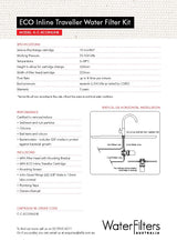 Oliveri K-C-ECOINLINE ECO Inline Traveller Filter System