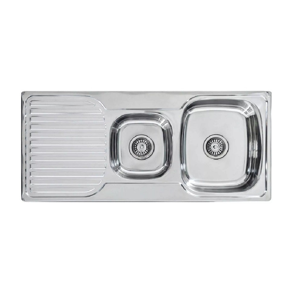 Seima 191612 Acero 980 1&3/4 Bowl Sink, Abovemount (No taphole) ,Stainless Steel, 1080x480mm
