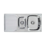 Seima 191630 Acero 980 1&1/2 Bowl Sink, Abovemount (No taphole), Stainless Steel, 980x480mm