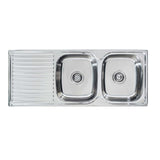 Seima 191620 Acero 1200 Double Bowl Sink, Abovemount (No taphole), Stainless Steel, 1200x480mm