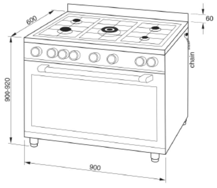 Technika Italian Made Mega 150L Oven T150Eg95U 90Cm Dual Fuel Freestanding Stove Stoves