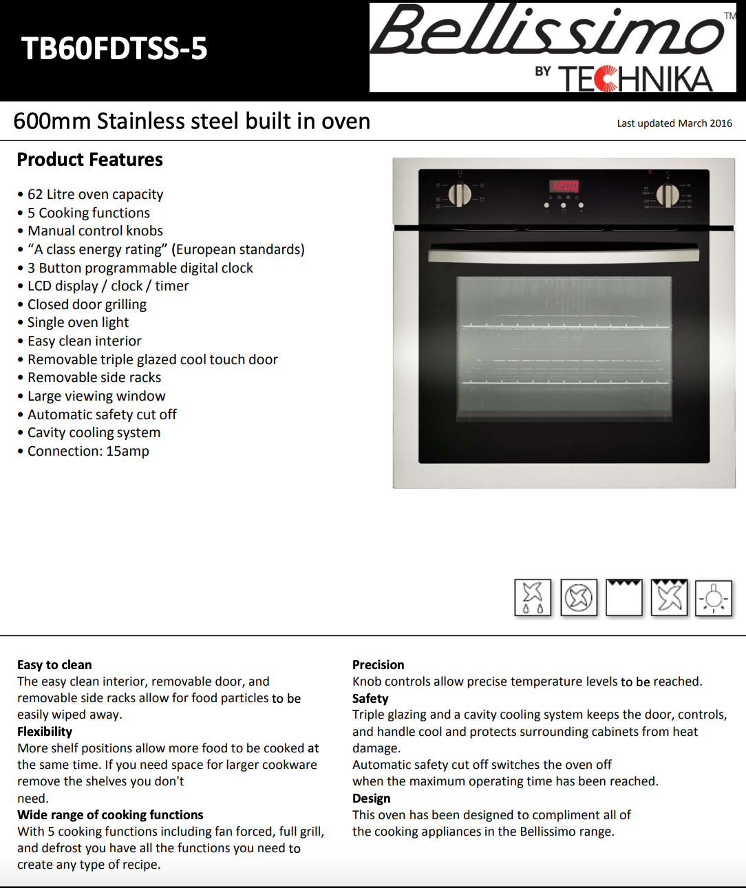Trade Bundle TR02, 60cm Electric Oven, Gas Cooktop, Undermount Hood and Dishwasher