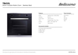 Technika TB65XL 60cm Black Glass Electric Oven