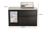 Crossray TC2K-MK1 Compact Four Burner Gas BBQ Outdoor Kitchen with Fridge