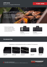 Crossray TCEK-01 eXtreme Electric Outdoor BBQ Kitchen, White Top