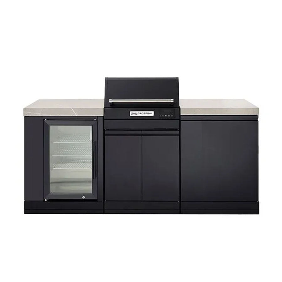 Crossray TCEK-MINI-1 Compact eXtreme Electric Outdoor Kitchen with Fridge