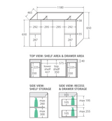 Fienza Dolce 1200Mm Tcl120Z Fingerpull Wall Hung Vanity Satin White - Special Order Units