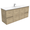 Fienza TCL150SS Dolce Edge Scandi Oak 1500mm Vanity Wall Hung (Single Bowl) Oak - Special Order