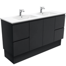 Fienza TCL150ZBKD Dolce Black 1500mm Vanity Kickboard (Double Bowl) Black - Special Order