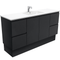 Fienza TCL150ZBKS Dolce Black 1500mm Vanity Kickboard (Single Bowl) Black - Special Order