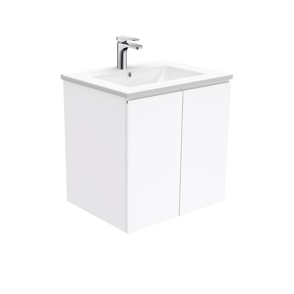 Fienza Dolce Tcl60F Fingerpull 600Mm Wall Hung White Vanity - Special Order Units