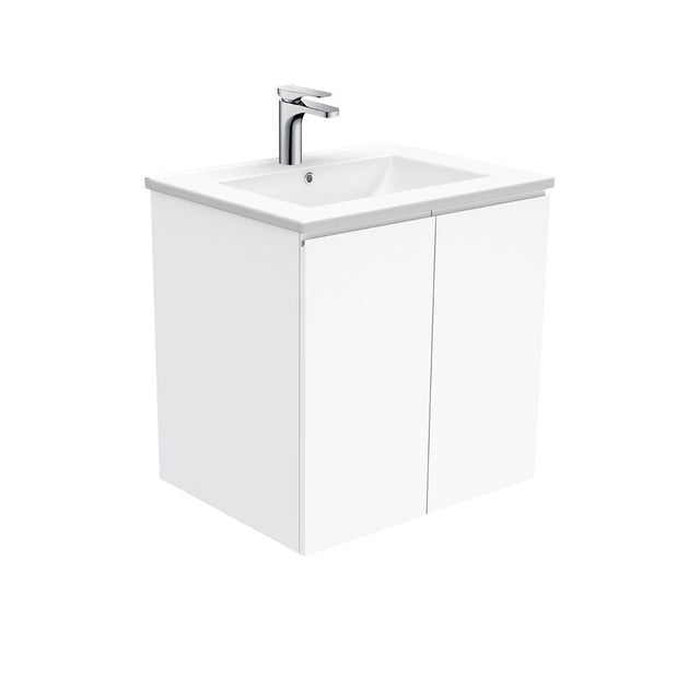 Fienza Dolce Tcl60F Fingerpull 600Mm Wall Hung White Vanity - Special Order Units