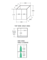 Fienza Dolce Tcl60F Fingerpull 600Mm Wall Hung White Vanity - Special Order Units
