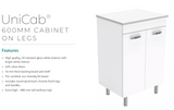 Fienza Tcl60Nkw Dolce 600Mm White Vanity With Kicker - Special Order Units