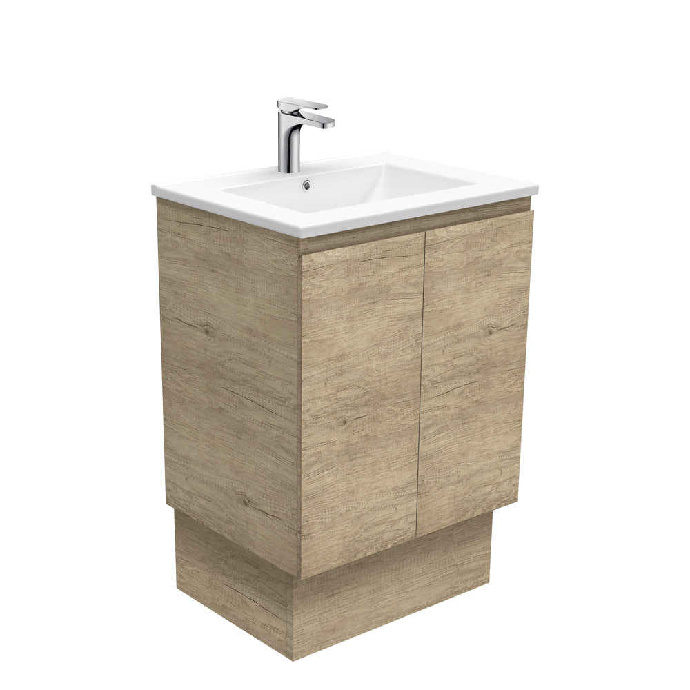 Fienza Dolce Edge Tcl60Sk 600Mm Scandi Oak Wall Hung Vanity With Kickboard- Special Order Units