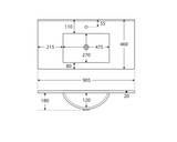 Fienza Dolce Manu Tcl90H 900Mm White Wall Hung Vanity Unit - Special Order Units