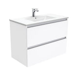 Fienza Dolce Quest Tcl90Q 900Mm White Wall Hung Vanity Unit - Special Order Units