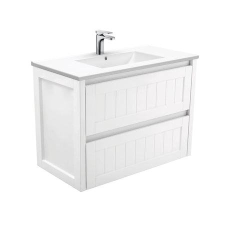 Fienza Dolce Hampton Tcl90T 900Mm White Wall Hung Vanity Unit - Special Order Units