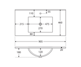 Fienza Dolce 900Mm Tcl90Tk Hampton White Vanity Unit On Kickboard - Special Order Units