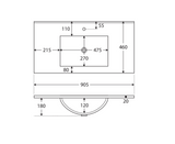 Fienza Dolce Black Tcl90Zbkl 900Mm Vanity With Kickboard Left Drawers - Special Order Units