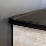 Fienza Dolce Tclb75Zr 750Mm Matte Black Fingerpull Satin White Wall Hung Vanity Right Drawers -