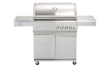 Crossray TCS4PL Infrared 4 Burner Trolley BBQ, Stainless Steel