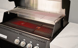 Crossray GD4KW-07 Premium XPlor 4 Burner Black Finish Gas BBQ Outdoor Kitchen, White Top