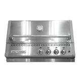 Crossray TCX4FL XPlor 4 Burner Gas Inbuilt BBQ, Stainless Steel